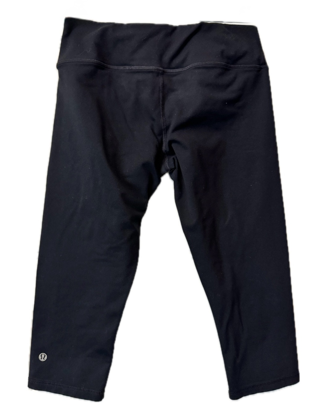 Lululemon Wunder Under Crop Leggings Black Size 6 Yoga Athletic